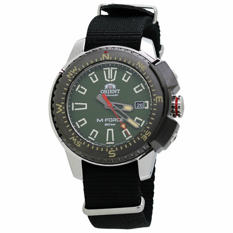 Orient Men's RA-AC0N03E10B M-Force Black Nylon Watch