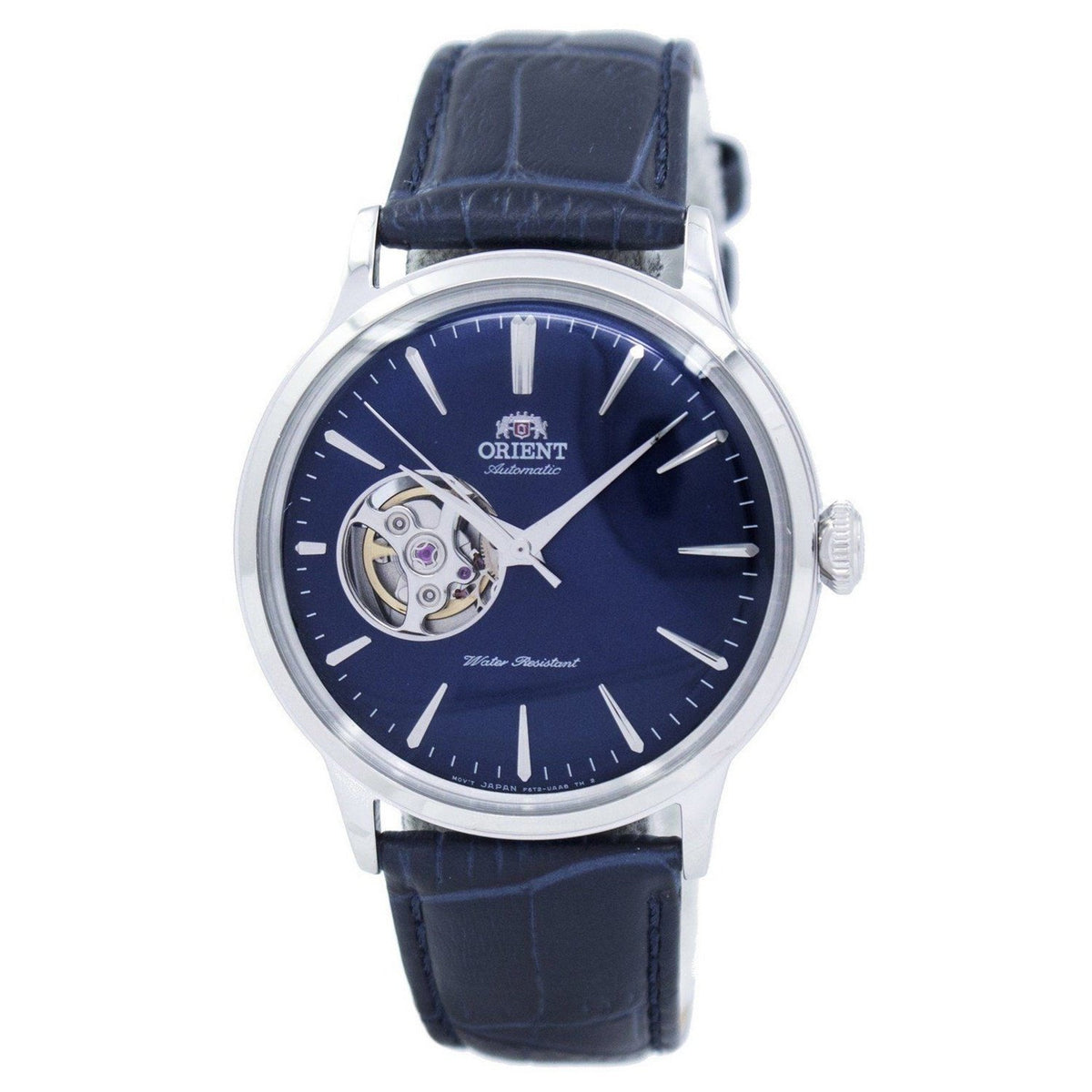 Orient Men&#39;s RA-AG0005L10B Esteem II Automatic Blue Leather Watch