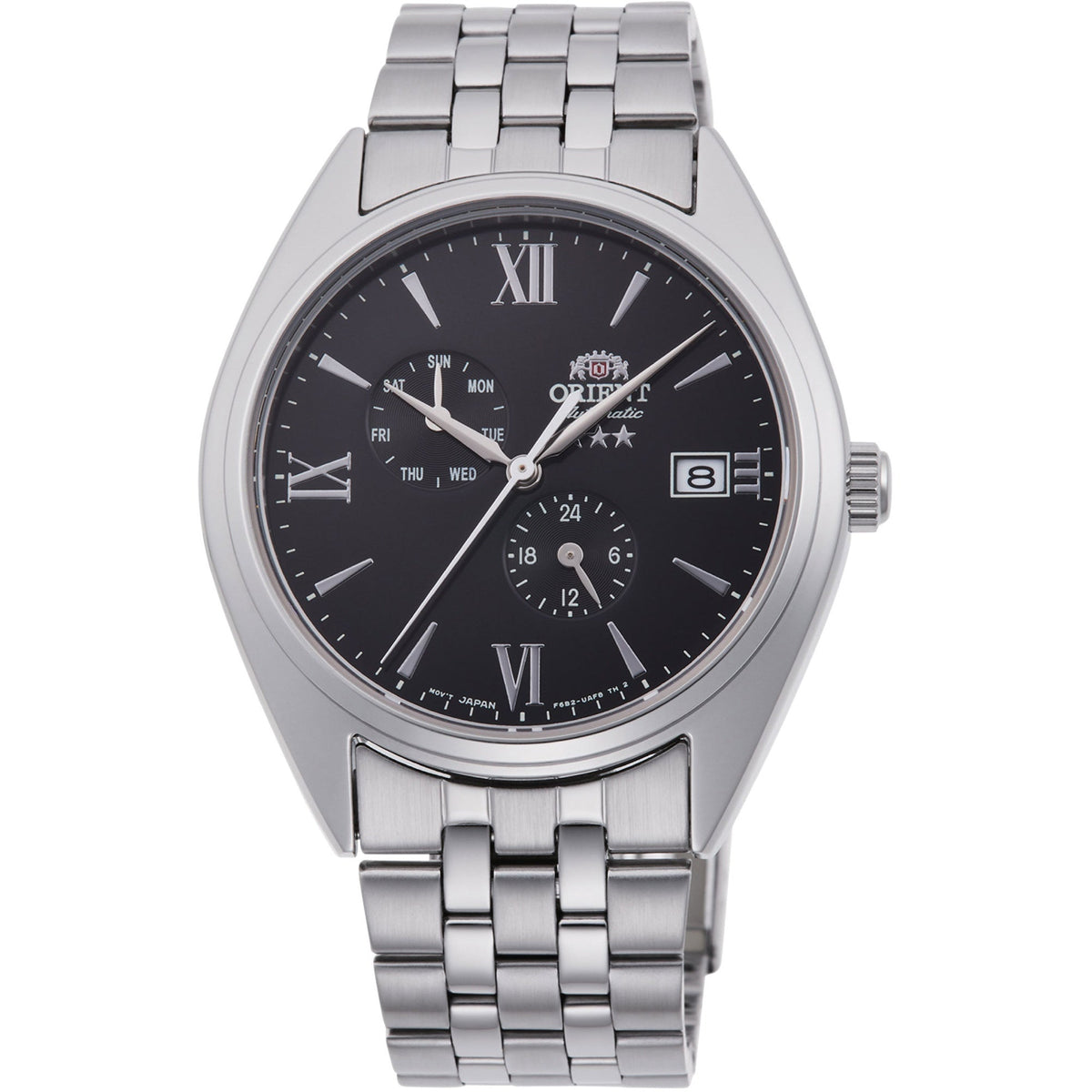 Orient Men's RA-AK0504B10B Three Star Stainless Steel Watch