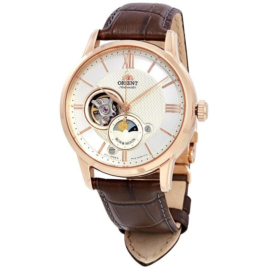 Orient Men's RA-AS0003S10B Classic Brown Leather Watch