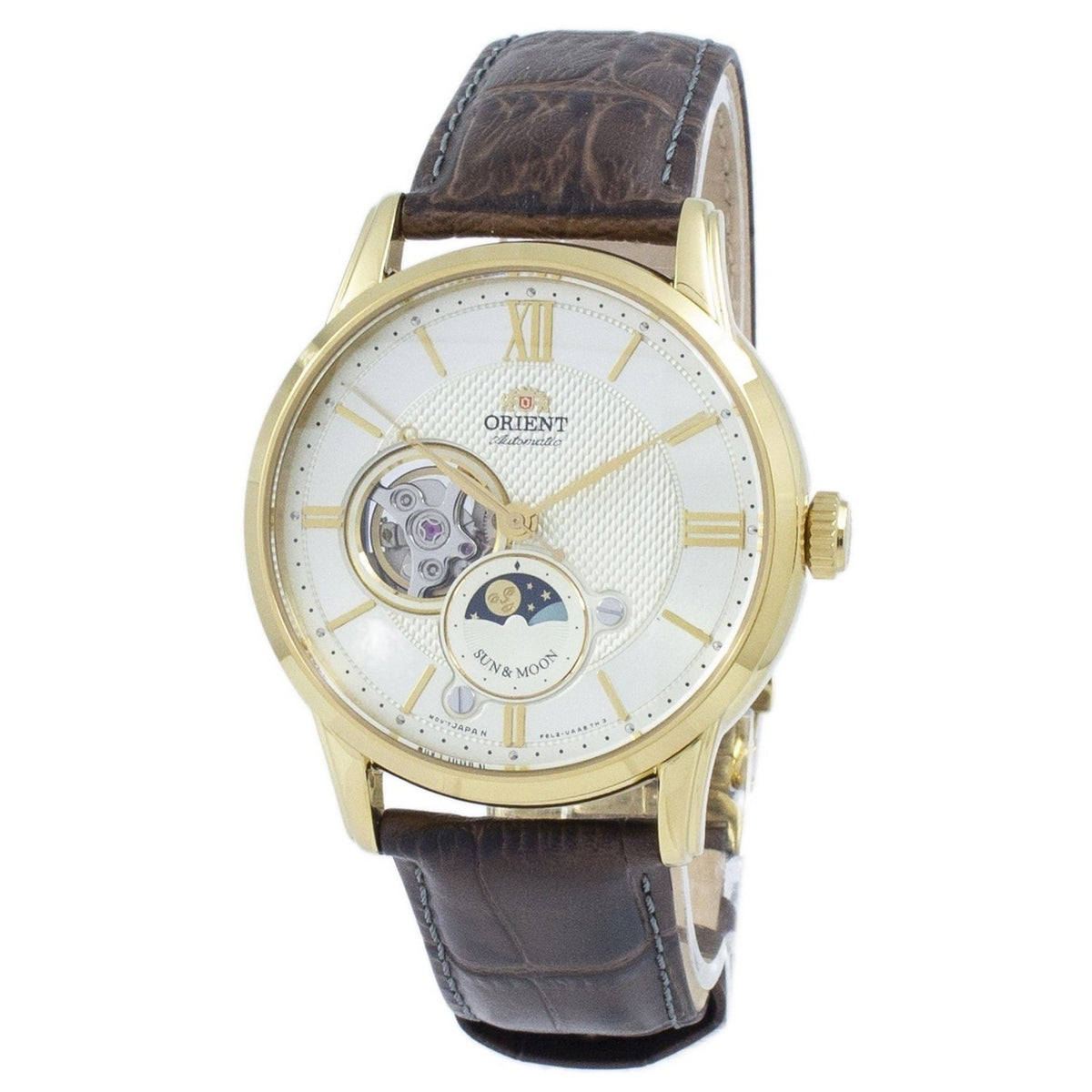 Orient Men's RA-AS0004S10B Classic Brown Leather Watch