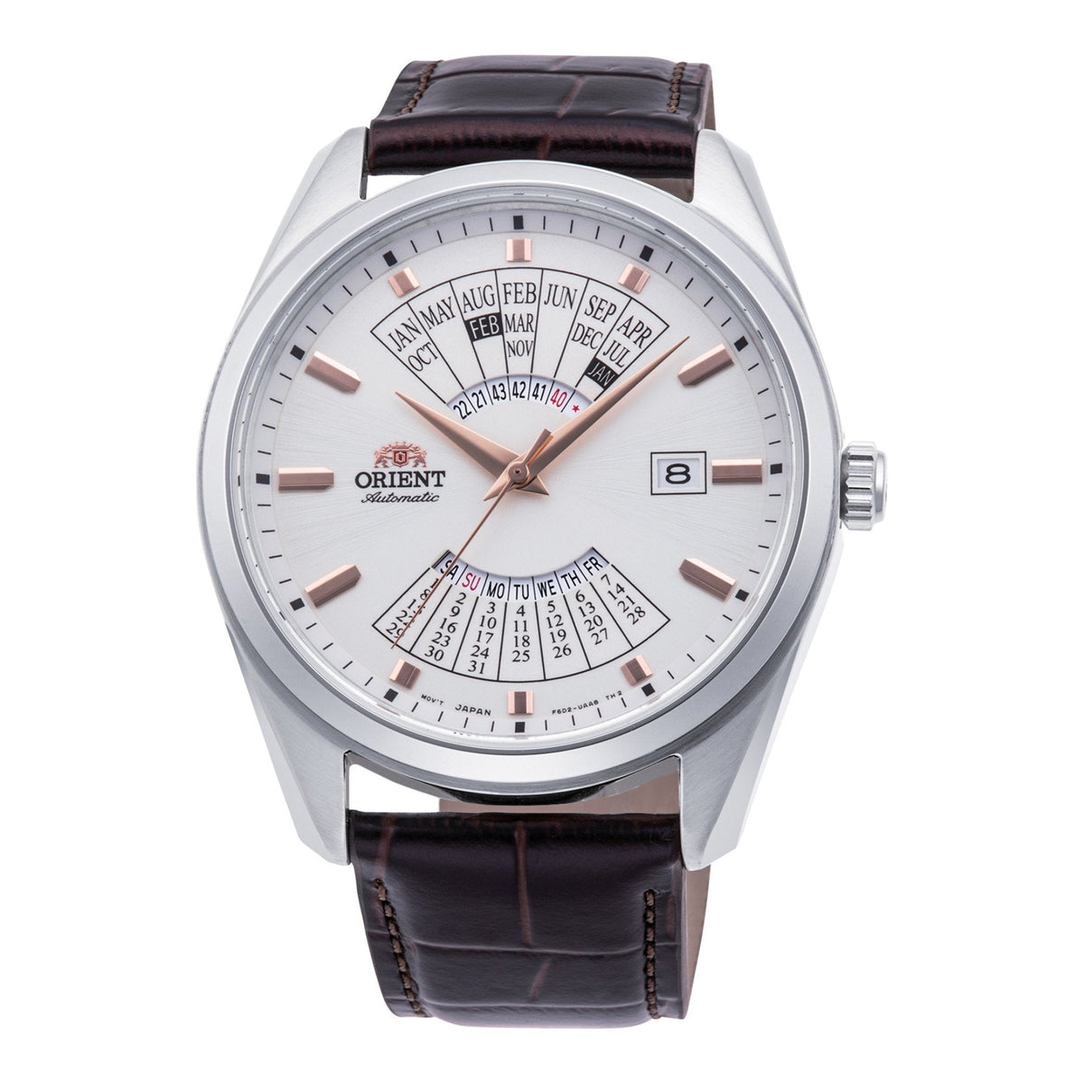 Orient Men's RA-BA0005S10B Multi Year Brown Leather Watch