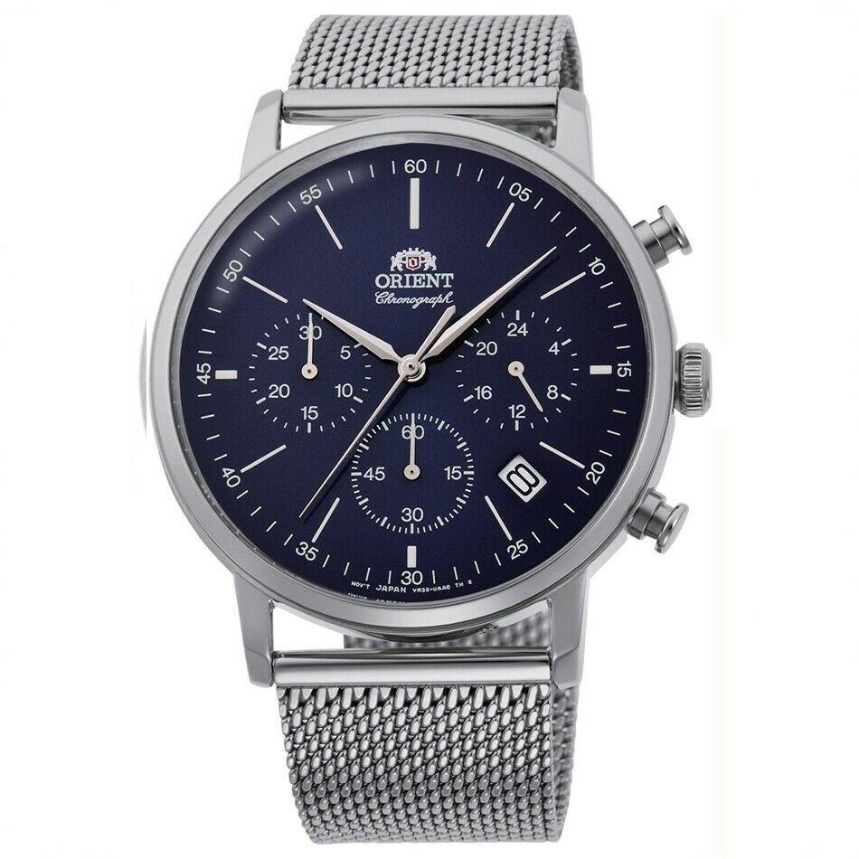 Orient Men&#39;s RA-KV0401L10B Classic Chronograph Stainless Steel Watch