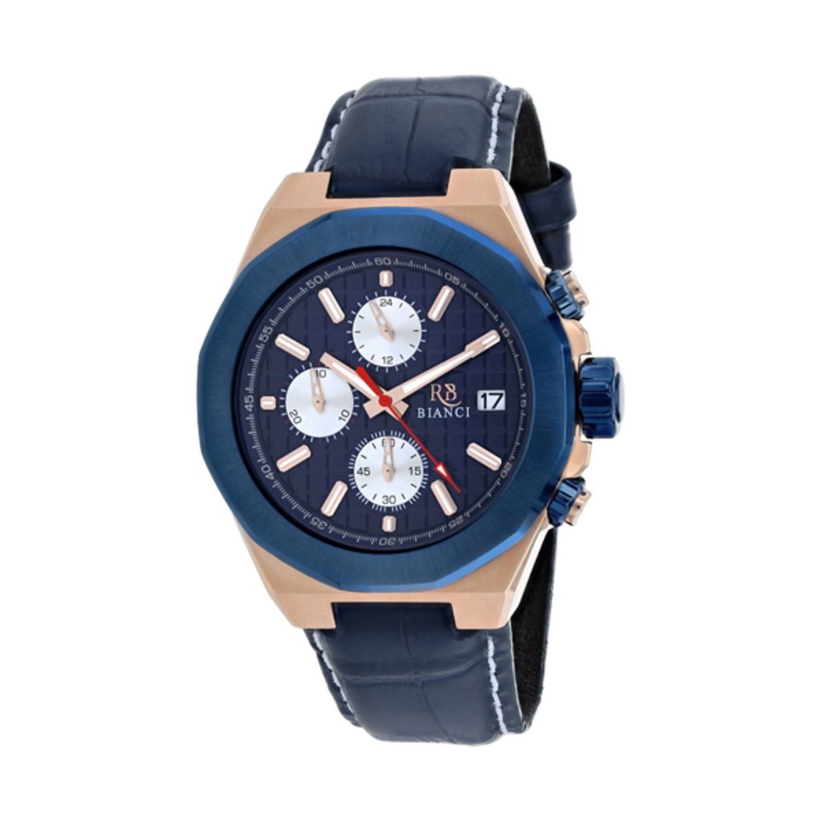 Roberto Bianci Men's RB0135 Fratelli Chronograph Blue Leather Watch