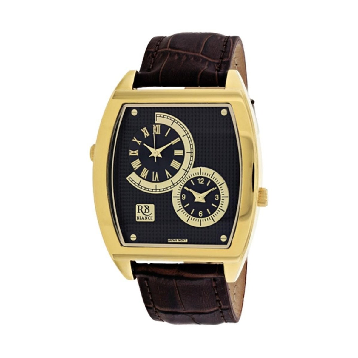 Roberto Bianci Men&#39;s RB0743 Benzo Brown Leather Watch