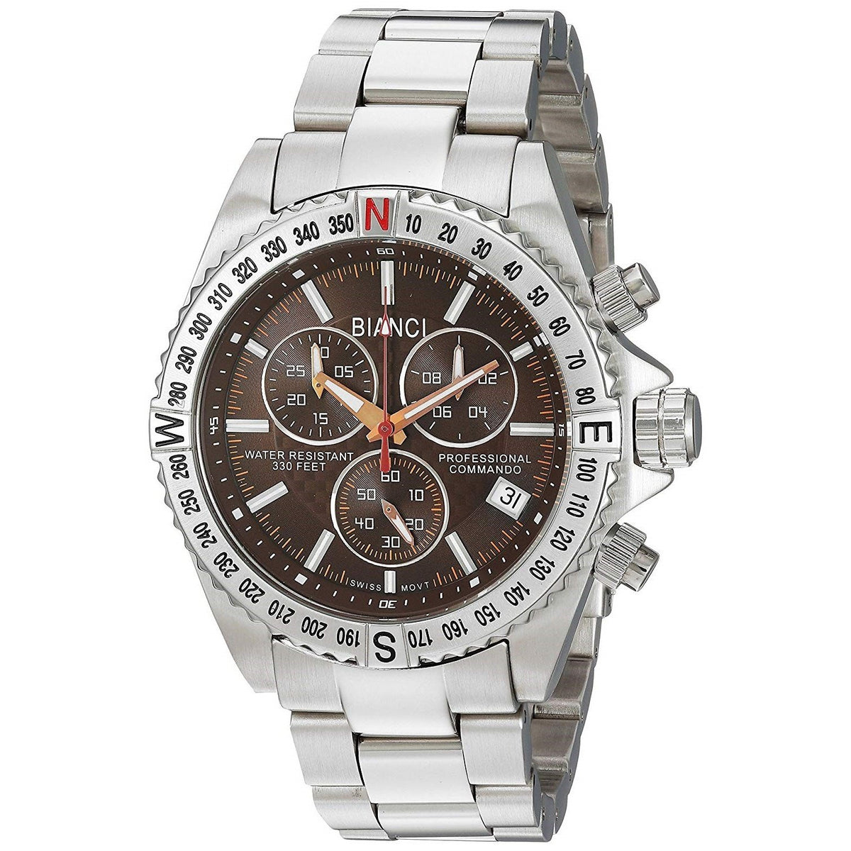 Roberto Bianci Men's RB18800 Battaglia Chronograph Stainless Steel Watch