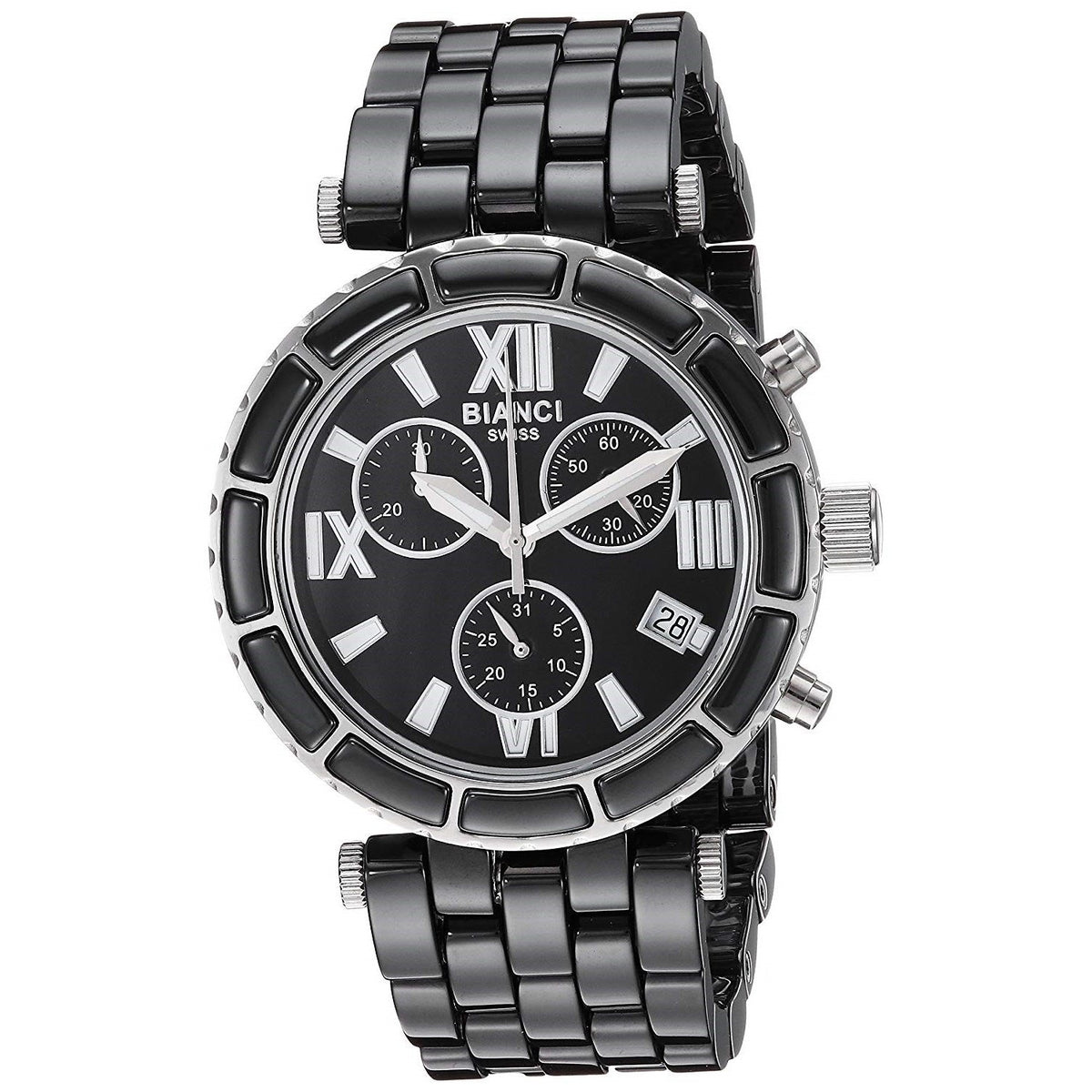Roberto Bianci Women's RB26800 Galeria Chronograph Black Ceramic Watch