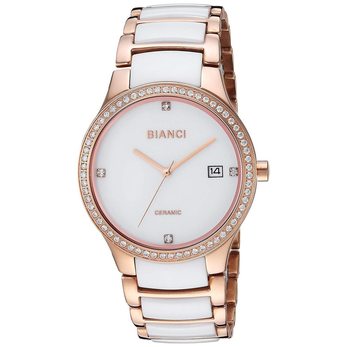 Roberto Bianci Women's RB2952 Balbinus Crystal Two-Tone Stainless Steel with Ceramic Watch