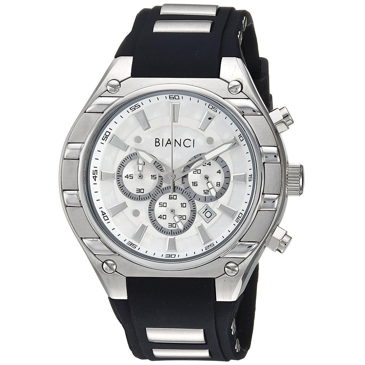 Roberto Bianci Men&#39;s RB54442 Ameglio Chronograph Black Silicone Watch
