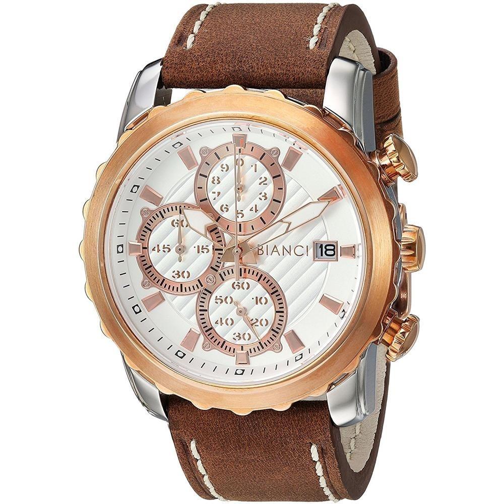 Roberto Bianci Men&#39;s RB54471 Valerio Chronograph Brown Silicone Watch