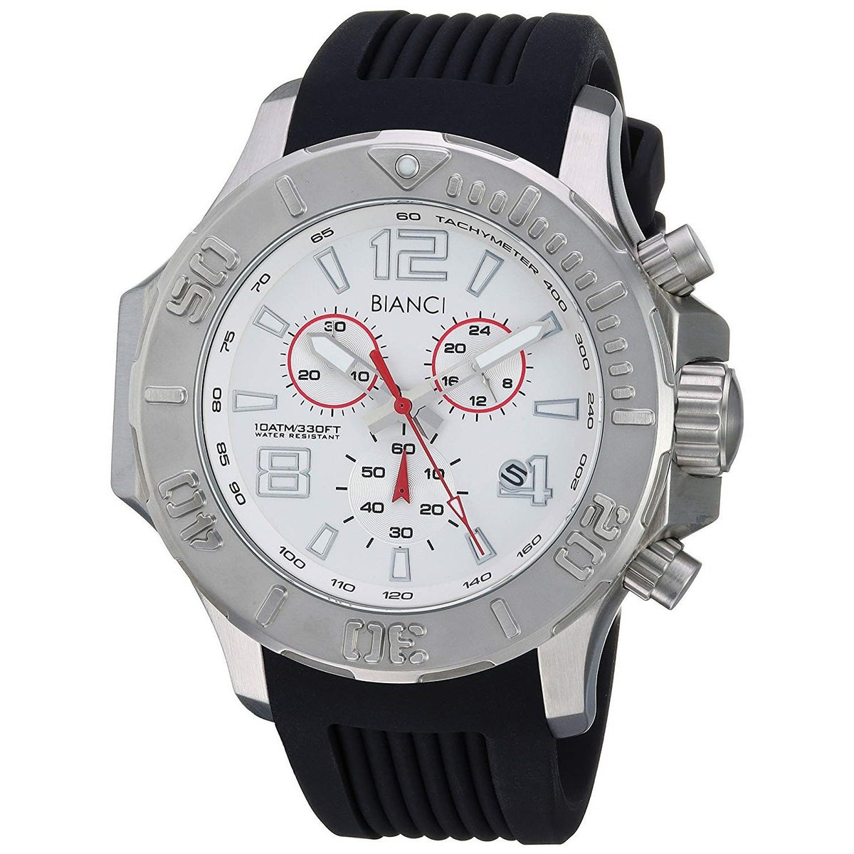 Roberto Bianci Men's RB55051 Aulia Chronograph Black Silicone Watch