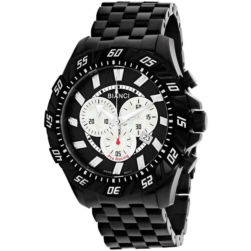 Roberto Bianci Men&#39;s RB70604 Valentino Chronograph Black Stainless Steel Watch