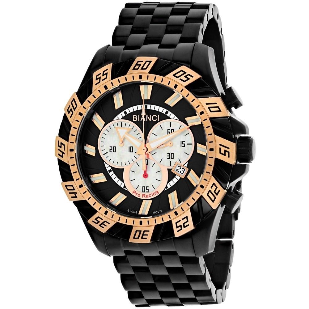 Roberto Bianci Men's RB70605 Valentino Chronograph Black Stainless Steel Watch