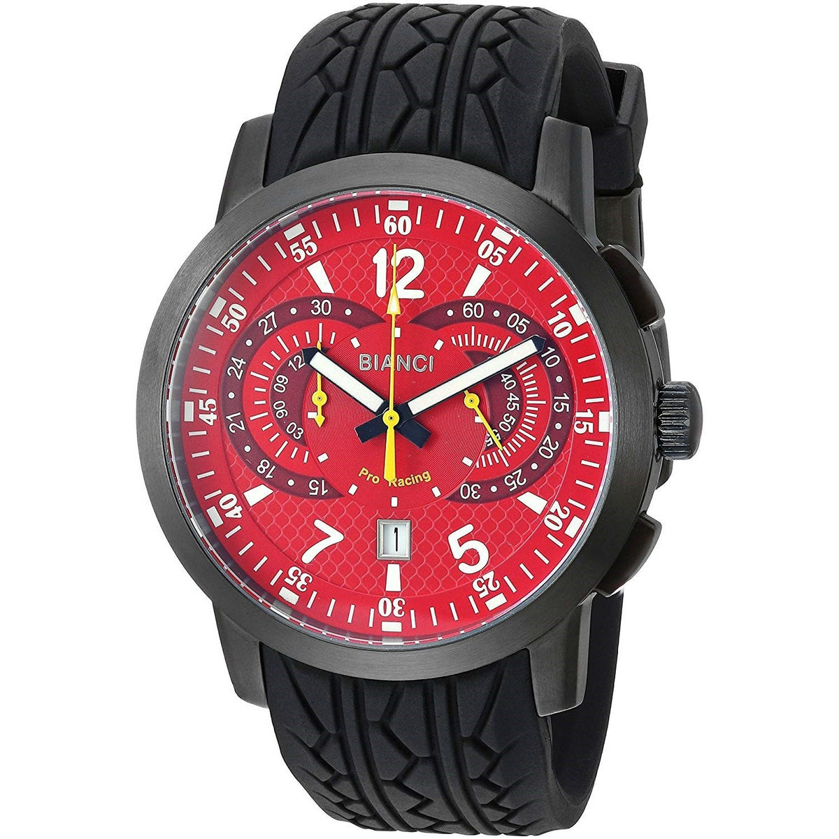 Roberto Bianci Men's RB70964 Lombardo Chronograph Black Rubber Watch