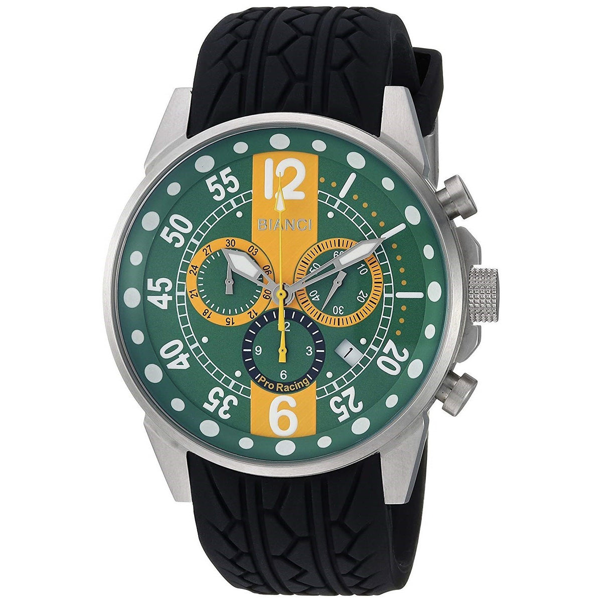 Roberto Bianci Men's RB70986 Messina Chronograph Black Rubber Watch
