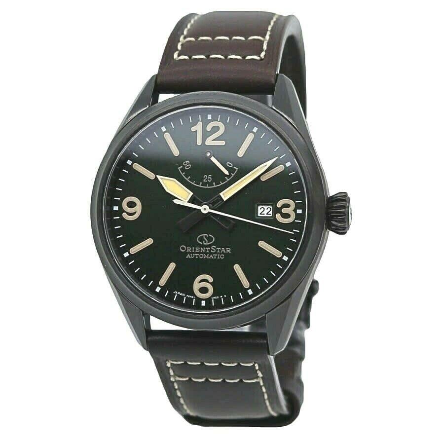 Orient Men's RE-AU0201E00B Orient Star Brown Leather Watch