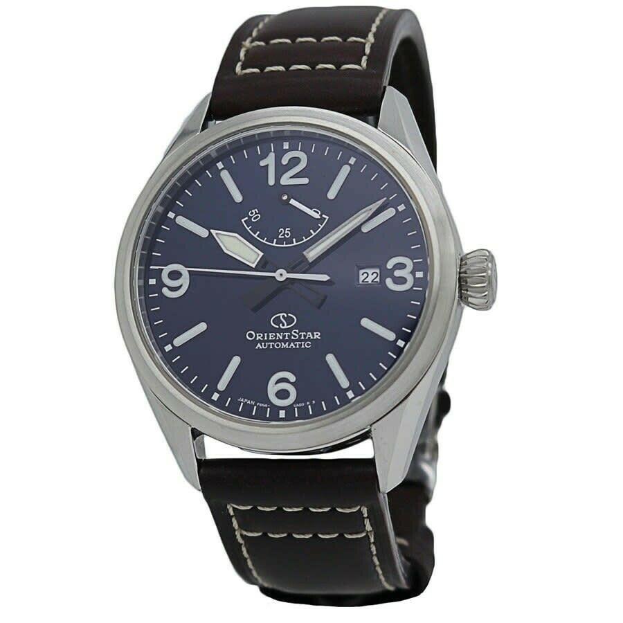 Orient Men&#39;s RE-AU0204L00B Orient Star Brown Leather Watch