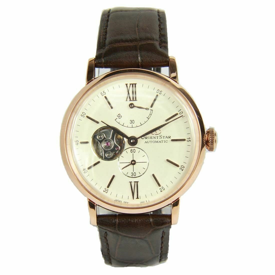 Orient Men&#39;s RE-AV0001S00B Orient Star Brown Leather Watch