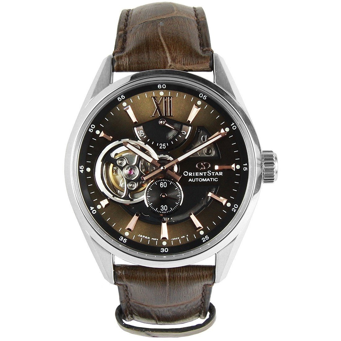 Orient Men's RE-AV0006Y Star Brown Leather Watch