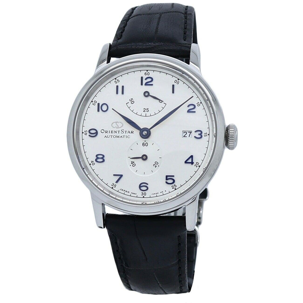 Orient Men&#39;s RE-AW0004S00B Orient Star Black Leather Watch