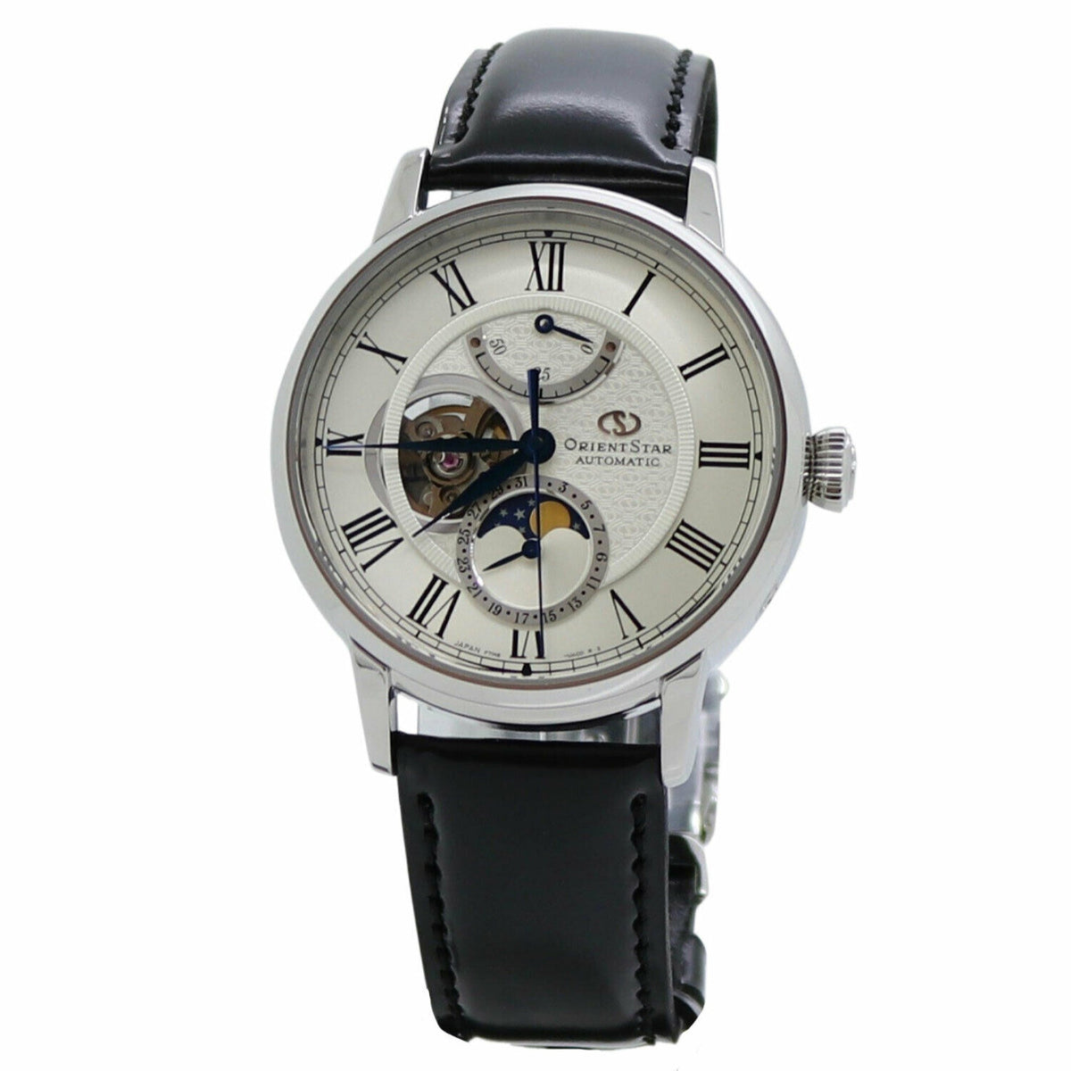 Orient Men&#39;s RE-AY0106S00B Star Automatic Black Leather Watch