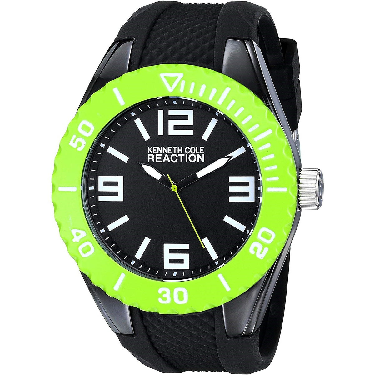 Kenneth Cole Men&#39;s RK1339 Reaction Black Rubber Watch