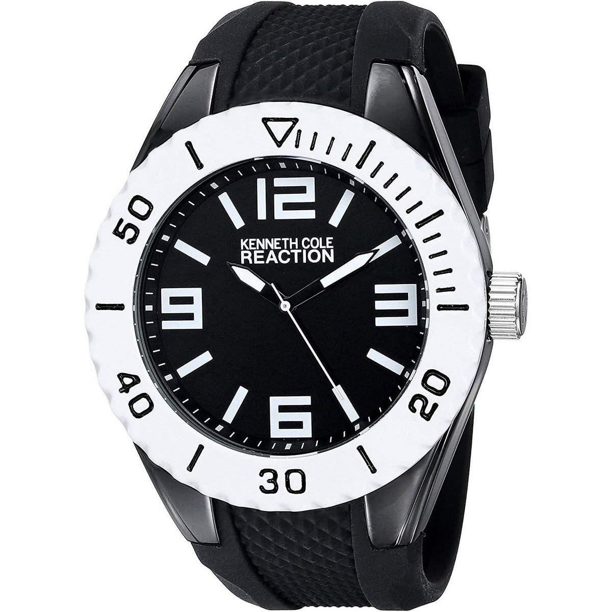Kenneth Cole Men's RK1342 Reaction Black Rubber Watch