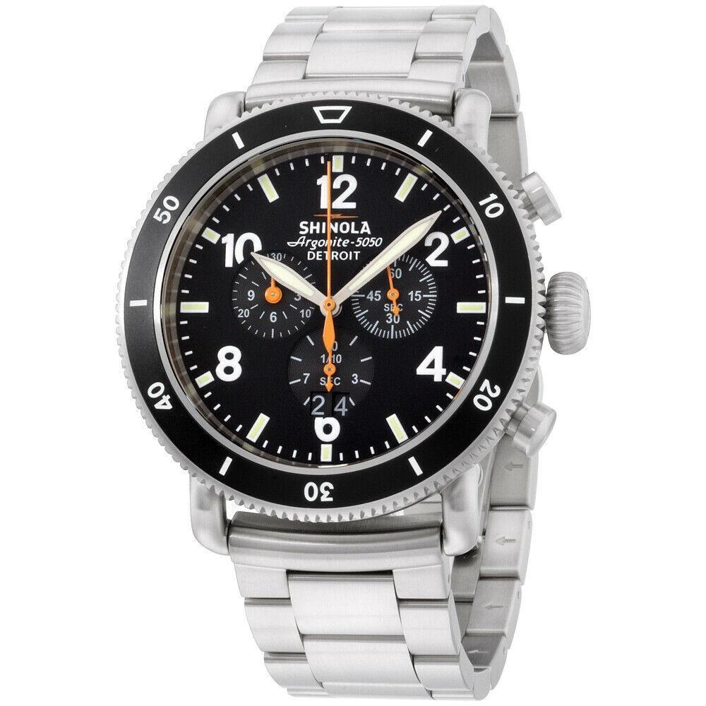 Shinola Men s S0100118 The Black Blizzard Chronograph Grey