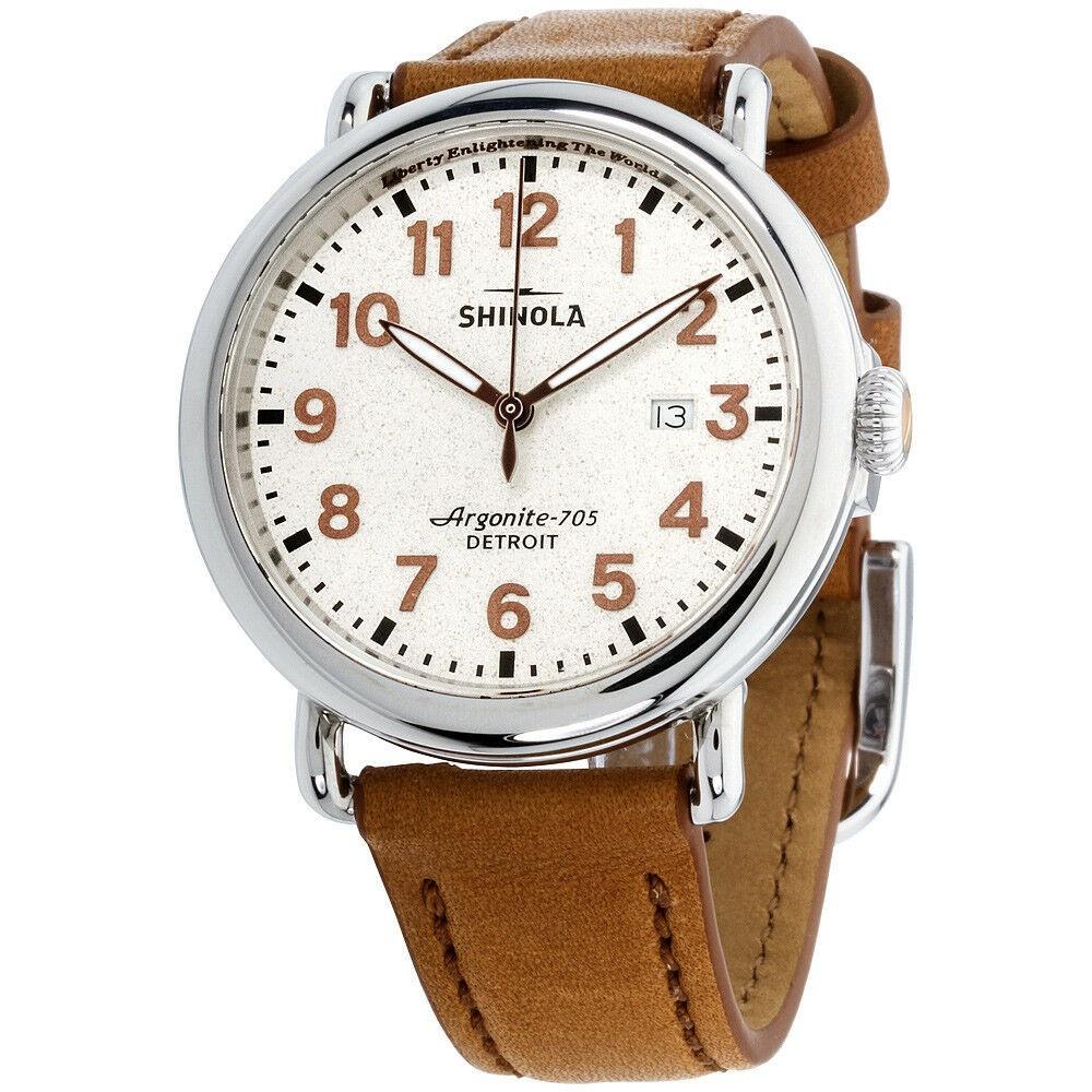 Shinola Unisex S0120109229 The Runwell Brown Leather Watch