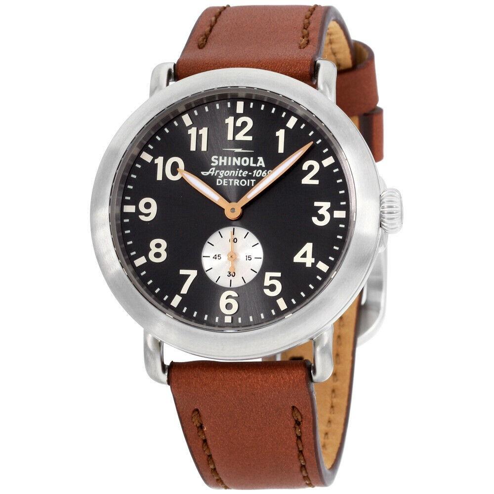 Shinola Men's S0120109231 The Runwell Brown Leather Watch