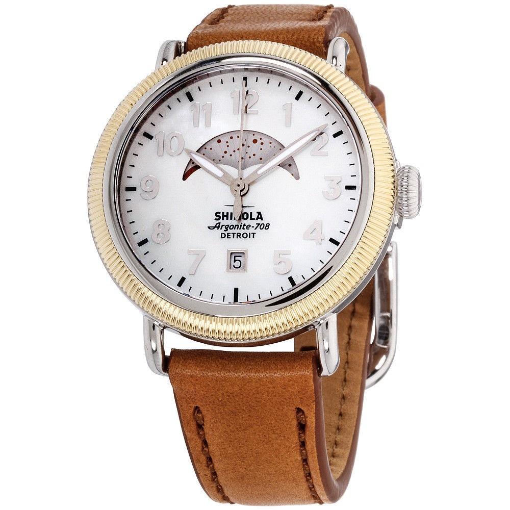 Shinola Women's S0120109235 The Runwell Brown Leather Watch