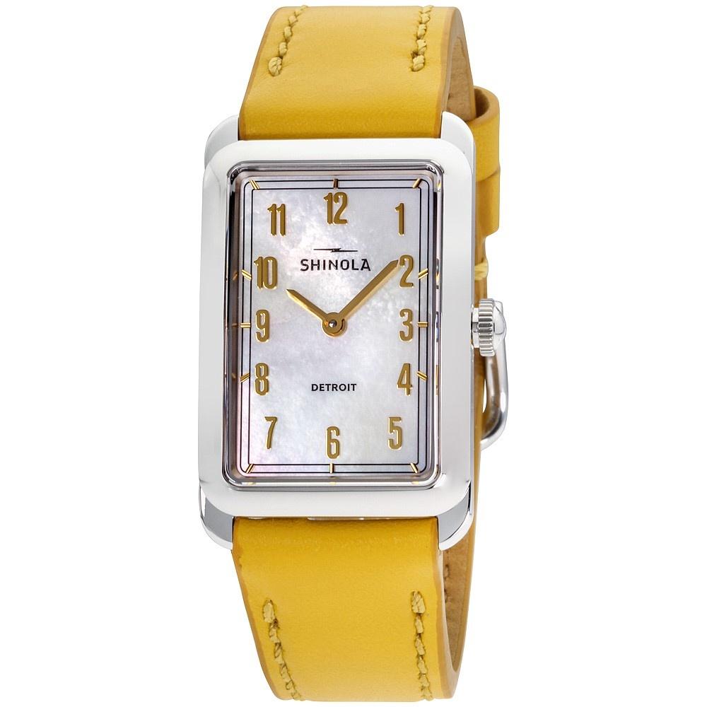 Shinola Women's S0120109239 Muldowney Yellow Leather Watch