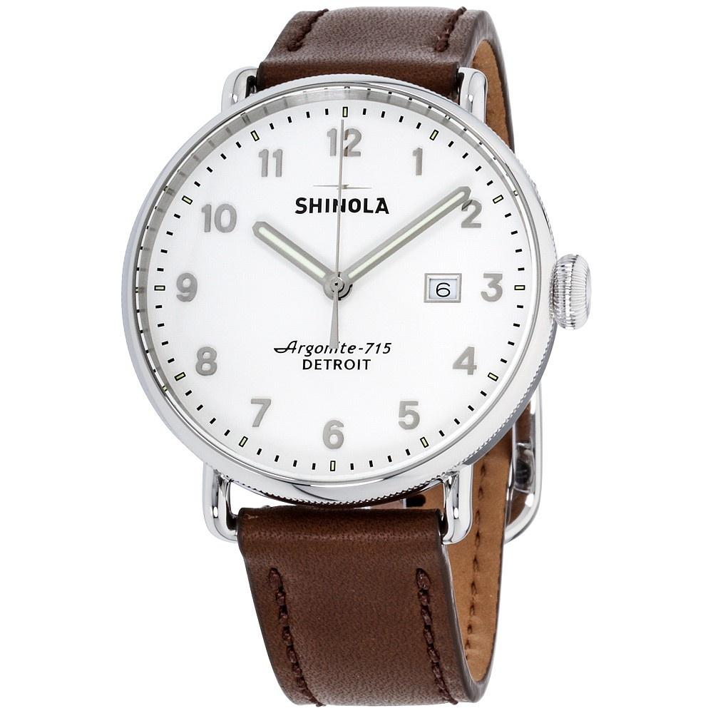 Shinola Men's S0120121829 The Canfield Brown Leather Watch