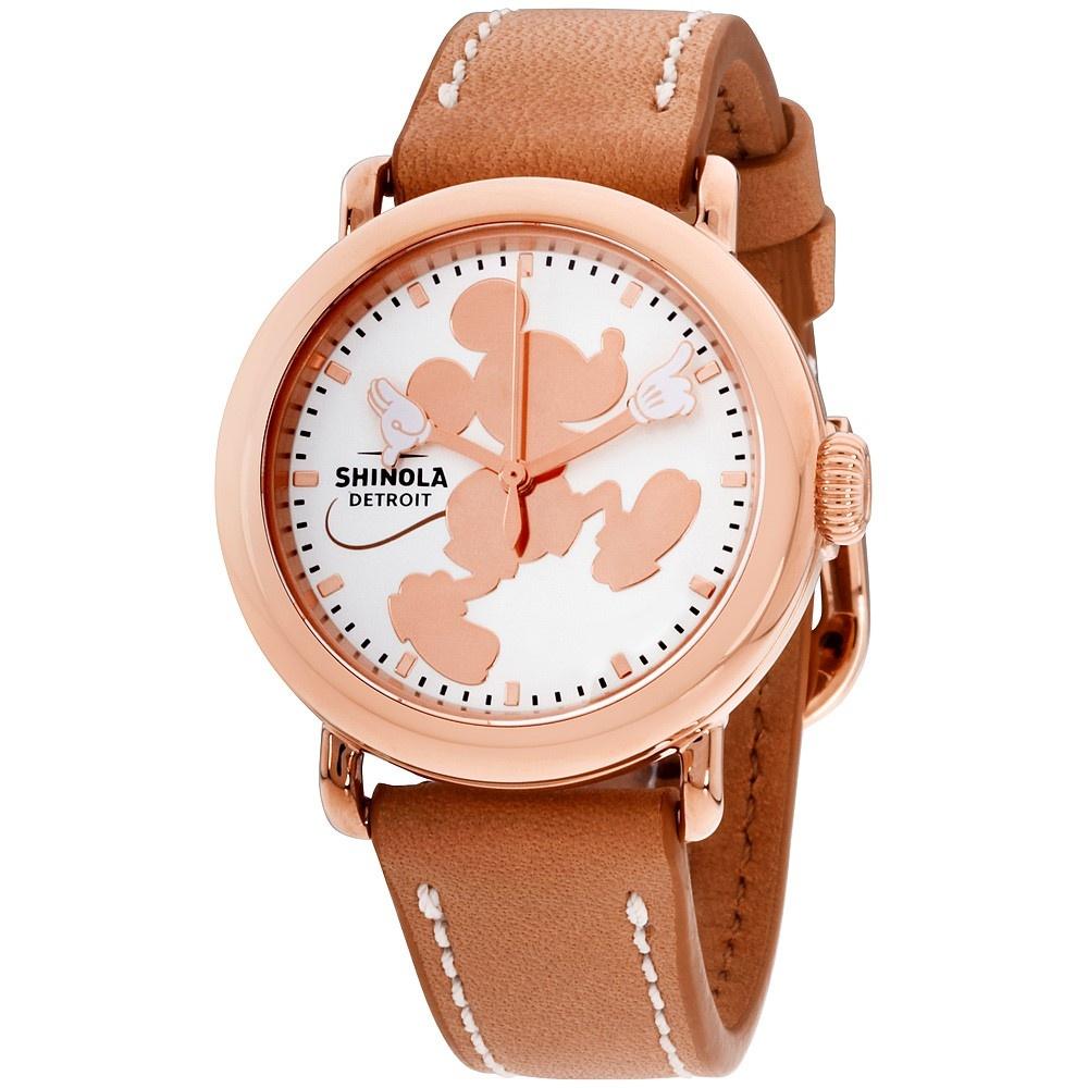 Shinola Women's S0120127278 The Runwell Brown Leather Watch