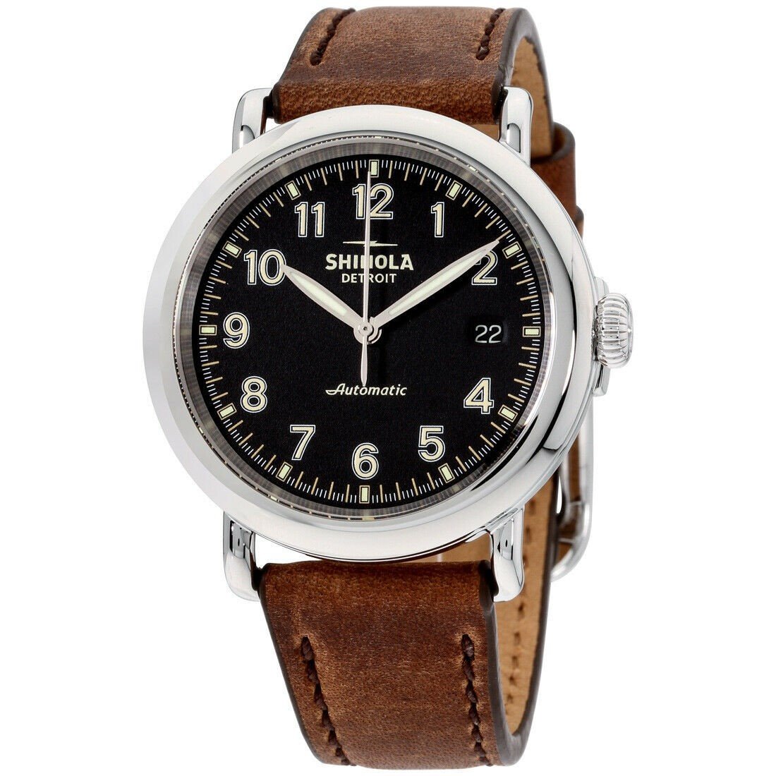 Shinola Men's S0120141487 The Runwell Brown Leather Watch