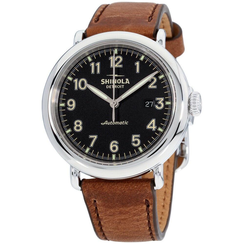 Shinola Men's S0120141490 The Runwell Brown Leather Watch