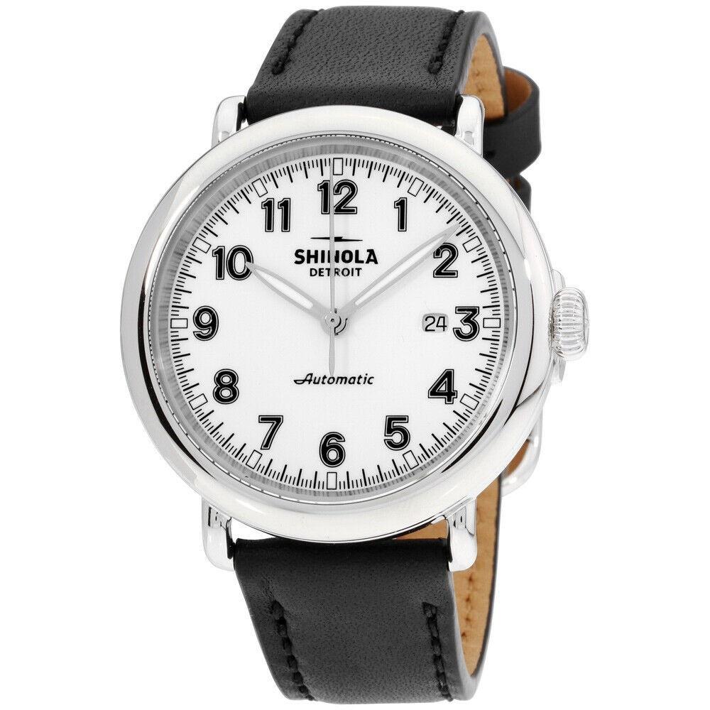 Shinola Men's S0120141491 The Runwell Black Leather Watch