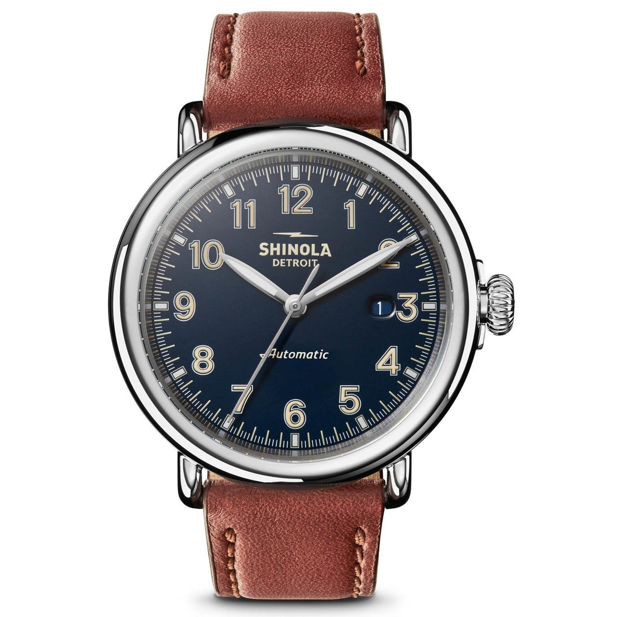 Shinola Men's S0120141492 The Runwell Brown Leather Watch