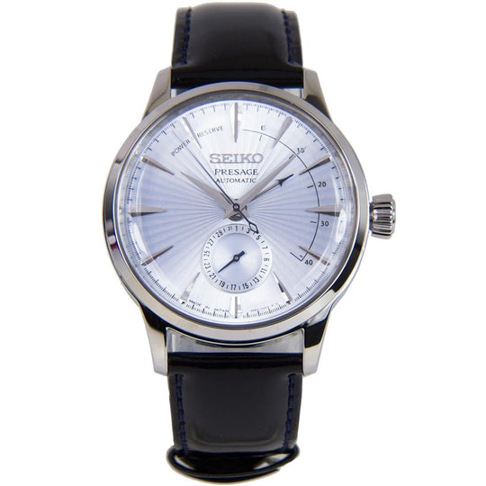 Seiko Men's SARY081 Presage Black Leather Watch