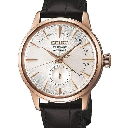 Seiko Men's SARY082 Presage Brown Leather Watch