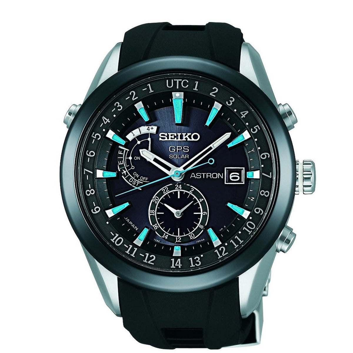 Seiko Men&#39;s SAST009 Astron GPS Solar Limited Edition Two-Tone Silicone Watch