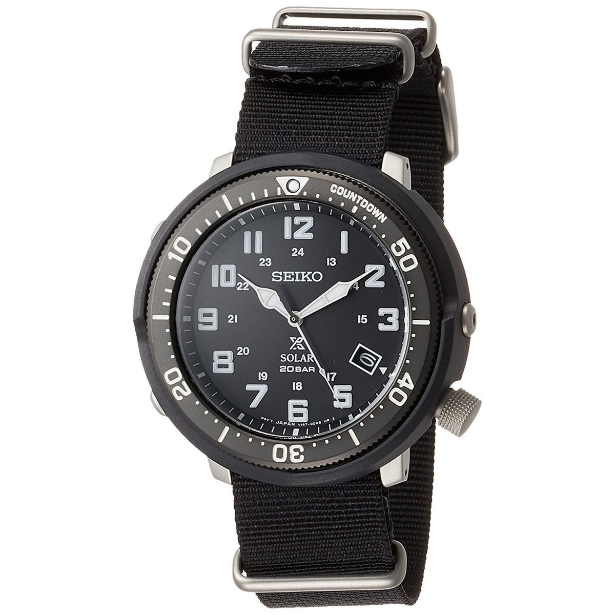 Seiko Men's SBDJ027J1 Prospex Black Nylon Watch