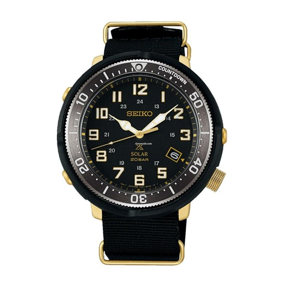 Seiko Men's SBDJ028J1 Prospex Black Nylon Watch