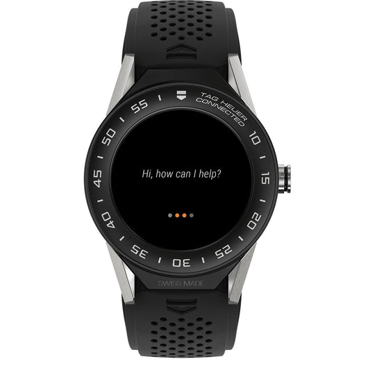 Tag Heuer Men's SBF818000.11FT8031 Connected Modular 41 Chronograph Black Rubber Watch