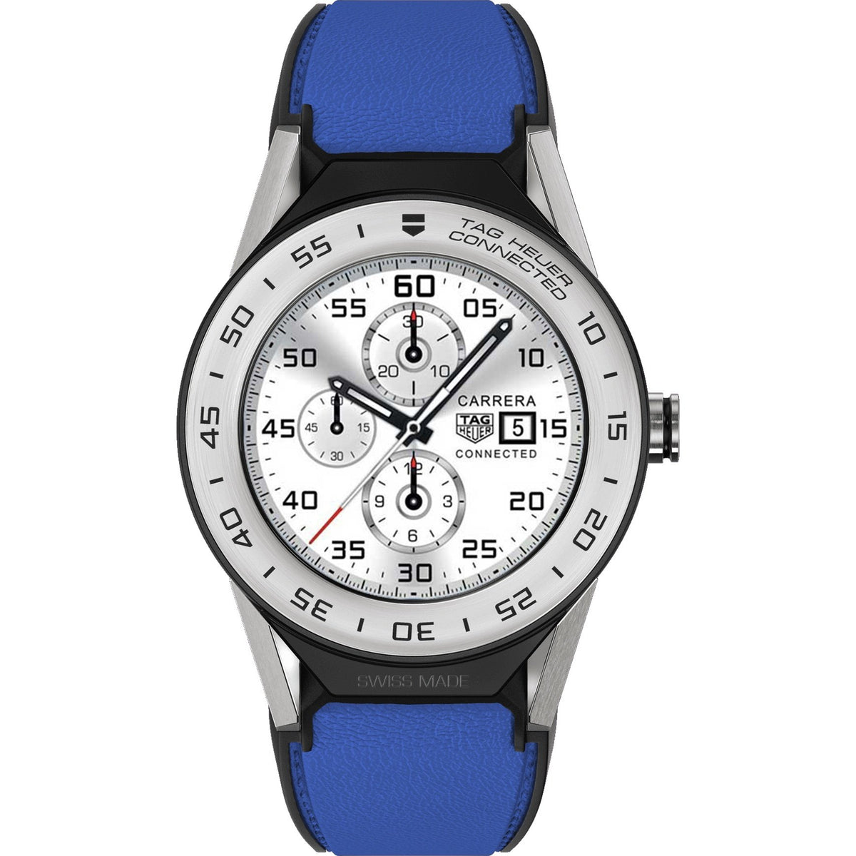 Tag Heuer Women's SBF818001.11FT8041 Connected Modular Blue Leather Watch
