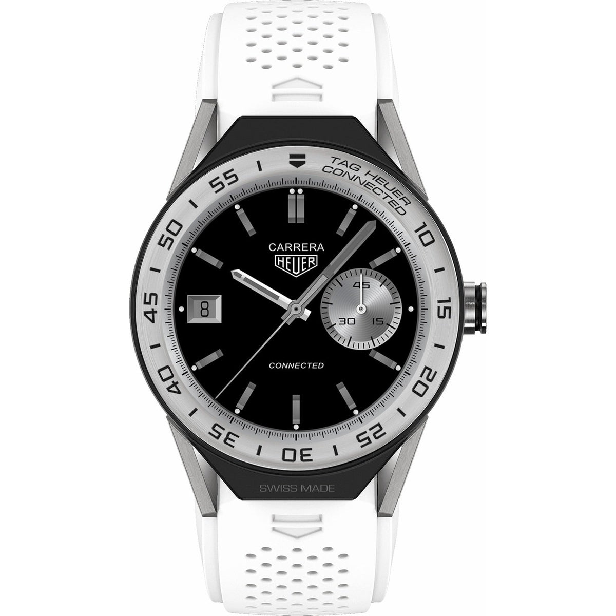 Tag Heuer Men's SBF8A8014.11FT6103 Connected Modular White Rubber Watch