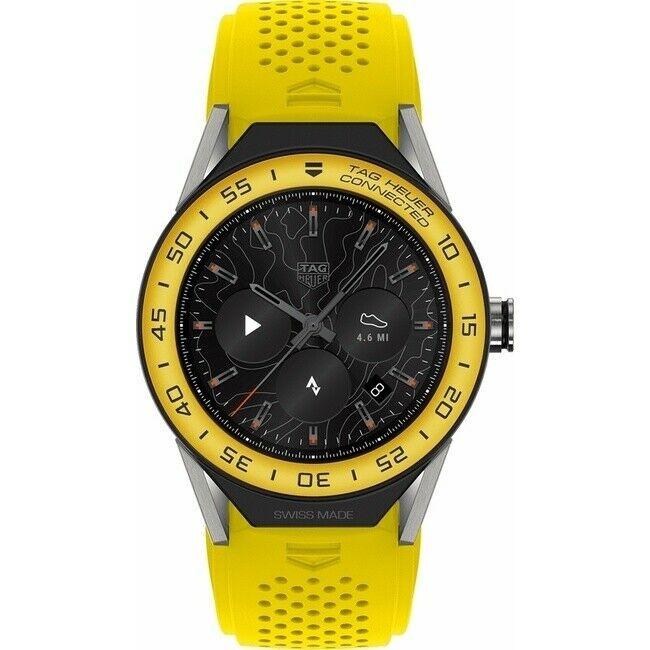 Tag Heuer Men&#39;s SBF8A8017.11FT6082 Connected Yellow Rubber Watch