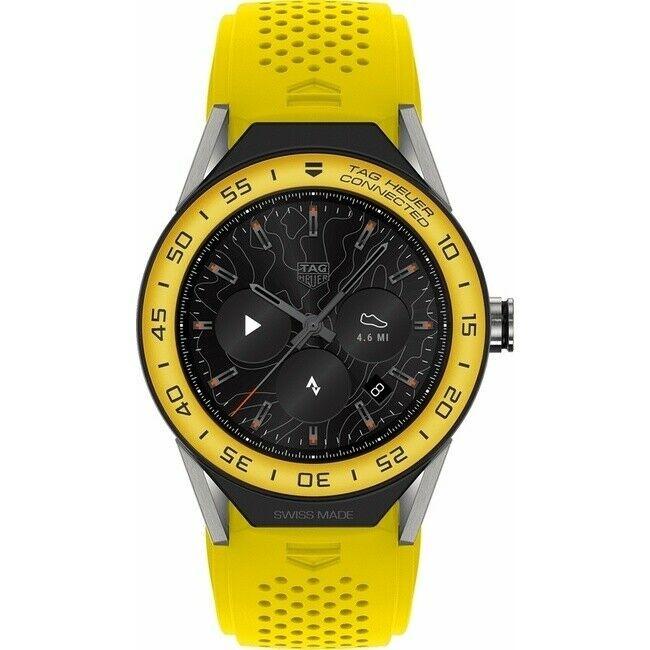 Tag Heuer Men's SBF8A8017.11FT6082 Connected Yellow Rubber Watch