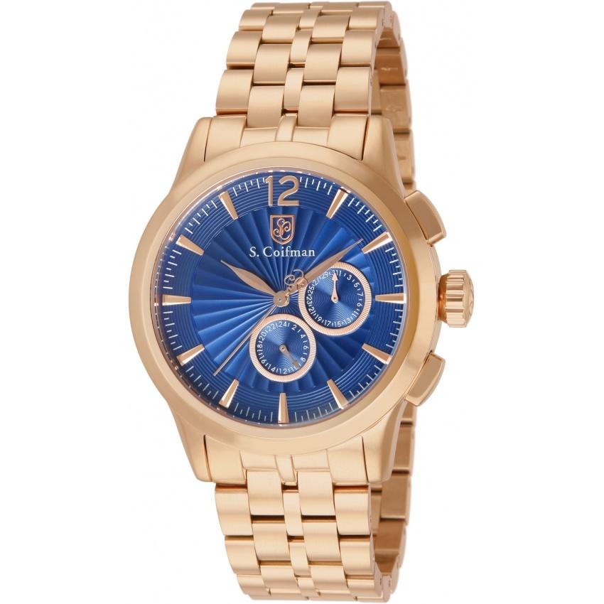 S. Coifman Men's SC0273 Chronograph Rose-Tone Stainless Steel Watch