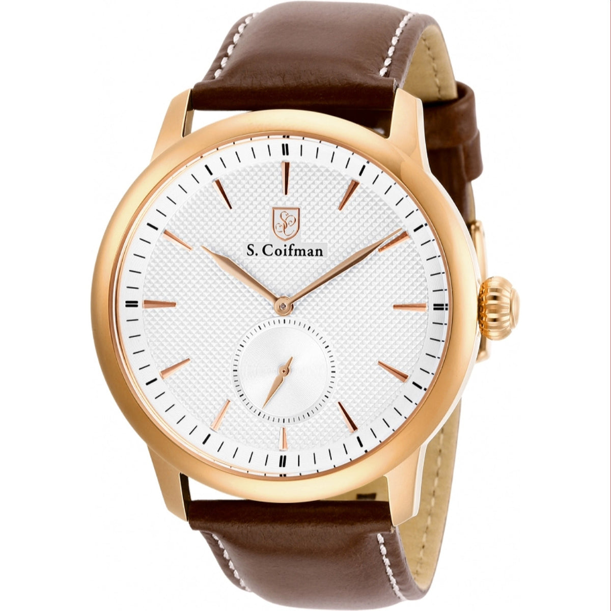 S. Coifman Men's SC0461 Brown Leather Watch